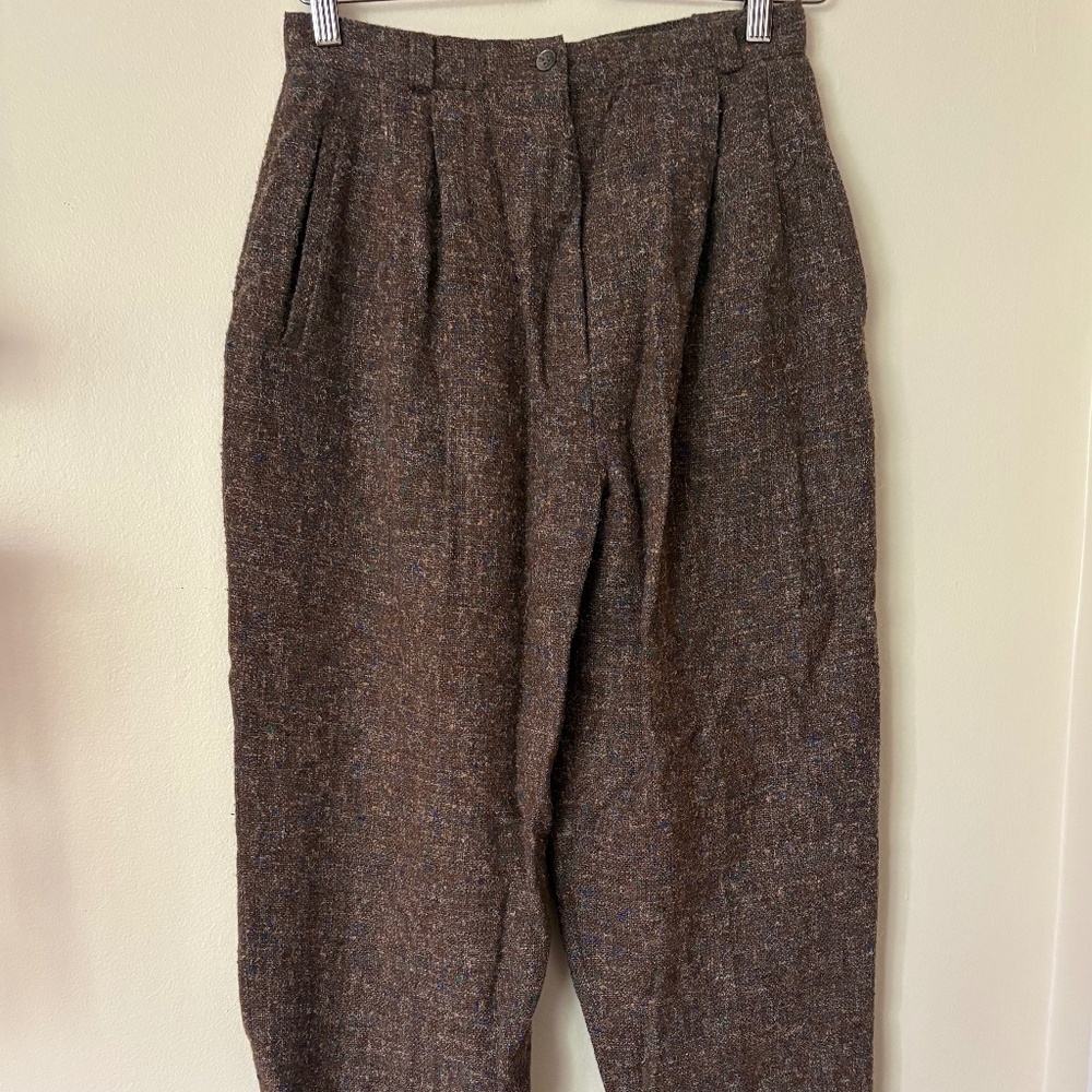 SOLD // Vintage Wool Lined High-Rise Pants